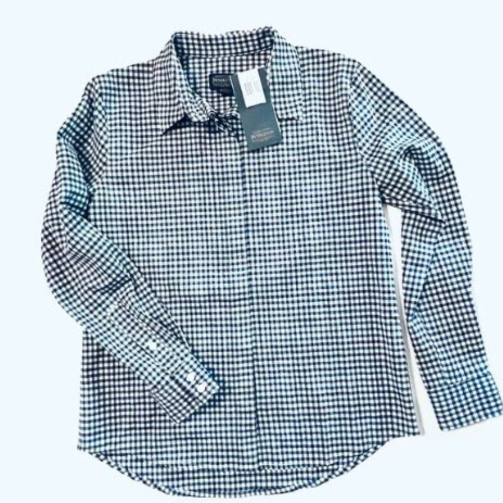 Pendleton NWOT Women's Airloom Stretch Check Merino Shirt S